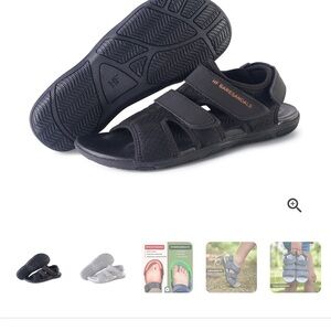 Black Barefoot Sandals